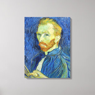 Vincent van Gogh - Zelfportret met palet Canvas Afdruk