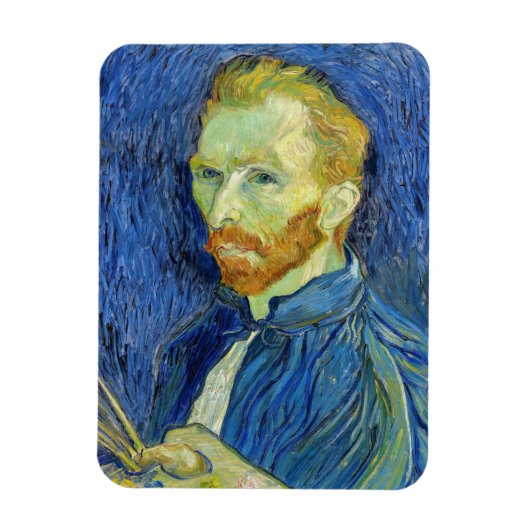 Vincent van Gogh - Zelfportret met palet Magneet (Verticaal)