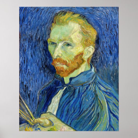 Vincent van Gogh - Zelfportret met palet Poster (Voorkant)