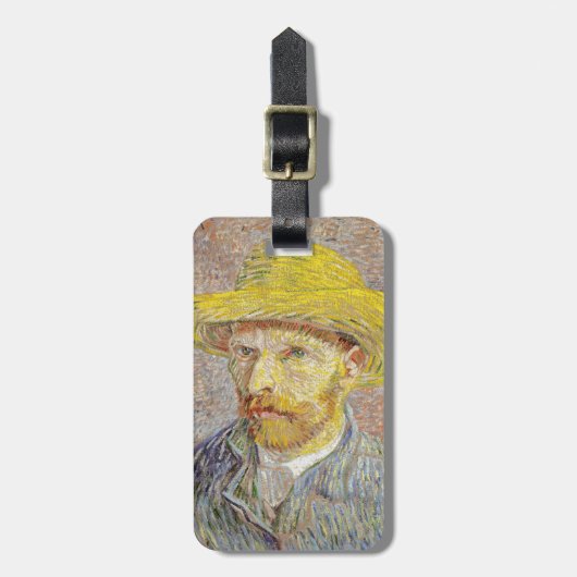 Vincent van Gogh - Zelfportret met Pet Bagagelabel (Voorkant verticaal)