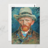 Vincent van Gogh, Zelfportret met Pet Briefkaart (Voorkant / Achterkant)