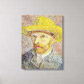 Vincent van Gogh - Zelfportret met Pet Canvas Afdruk (Voorkant)