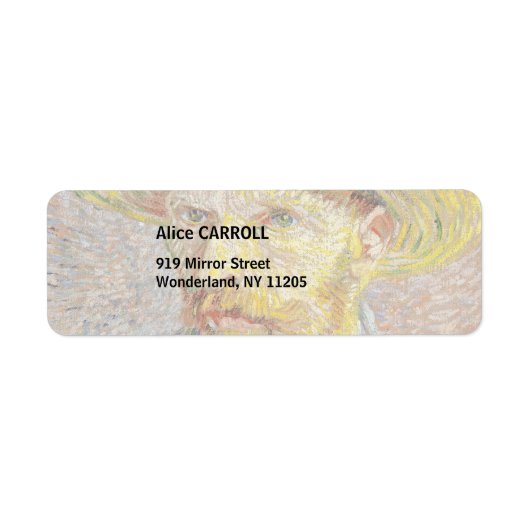 Vincent van Gogh - Zelfportret met Pet Etiket (Voorkant)