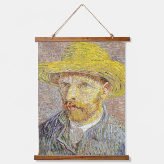Vincent van Gogh - Zelfportret met Pet Hangend Wandkleed (Voorkant)