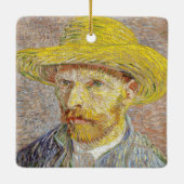 Vincent van Gogh - Zelfportret met Pet Keramisch Ornament (Achterkant)