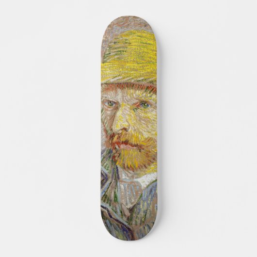Vincent van Gogh - Zelfportret met Pet Persoonlijk Skateboard (Voorkant)