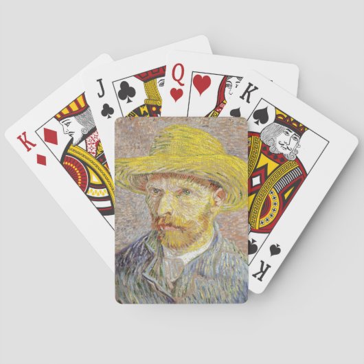 Vincent van Gogh - Zelfportret met Pet Pokerkaarten (Achterkant)
