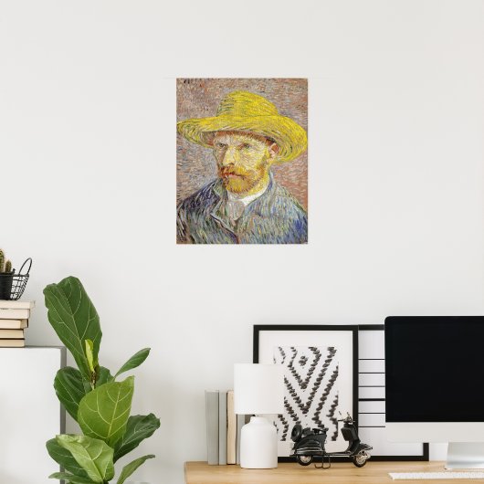 Vincent van Gogh - Zelfportret met Pet Poster (Thuiskantoor)