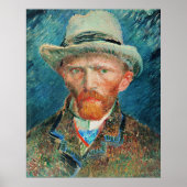 Vincent van Gogh, Zelfportret met Pet Poster (Voorkant)