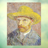 Vincent van Gogh - Zelfportret met Pet Raamsticker (Vel 3)