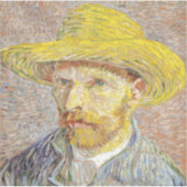 Vincent van Gogh - Zelfportret met Pet Sticker (Voorkant)