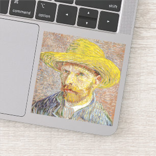 Vincent van Gogh - Zelfportret met Pet Sticker