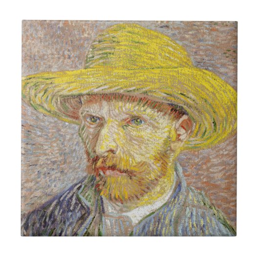 Vincent van Gogh - Zelfportret met Pet Tegeltje (Voorkant)