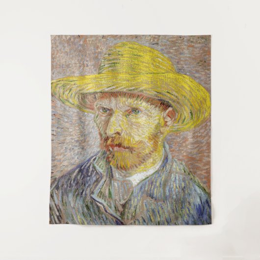 Vincent van Gogh - Zelfportret met Pet Wandkleed (Voorkant)