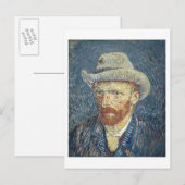 Vincent van Gogh | Zelfportret met smelt Pet Briefkaart (Voorkant / Achterkant)