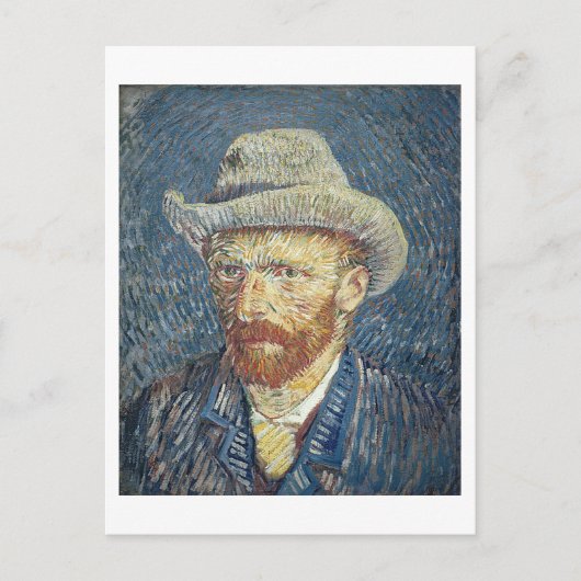 Vincent van Gogh | Zelfportret met smelt Pet Briefkaart (Voorkant)