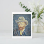 Vincent van Gogh | Zelfportret met smelt Pet Briefkaart (Staand voorkant)
