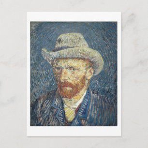 Vincent van Gogh   Zelfportret met smelt Pet Briefkaart
