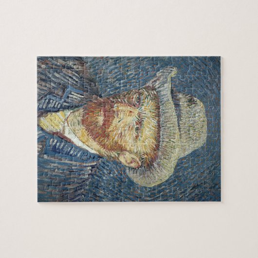 Vincent van Gogh | Zelfportret met smelt Pet Legpuzzel (Horizontaal)