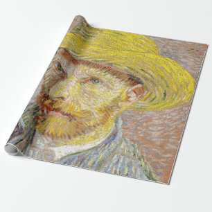 Vincent van Gogh - Zelfportret met strohoed Cadeaupapier