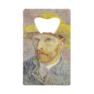 Vincent van Gogh - Zelfportret met strohoed Creditkaart Flessenopener