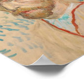 Vincent van Gogh Zelfportret met strohoed Poster (Hoek)