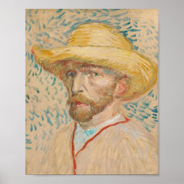Vincent van Gogh Zelfportret met strohoed Poster