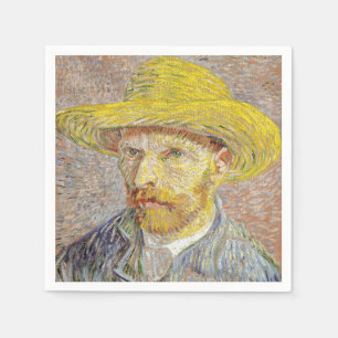 Vincent van Gogh - Zelfportret met strohoed Servet