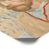 Vincent van Gogh Zelfportret met strohoed V Poster (Hoek)
