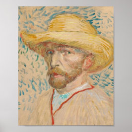 Vincent van Gogh Zelfportret met strohoed V Poster