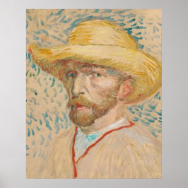 Vincent van Gogh Zelfportret met strohoed V Poster