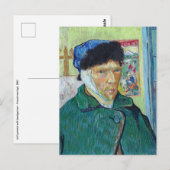 Vincent van Gogh - Zelfportret met verbonden oor Briefkaart (Voorkant / Achterkant)