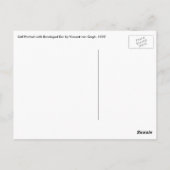 Vincent van Gogh - Zelfportret met verbonden oor Briefkaart (Achterkant)