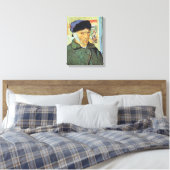 Vincent van Gogh - Zelfportret met verbonden oor Canvas Afdruk (Insitu (Slaapkamer))