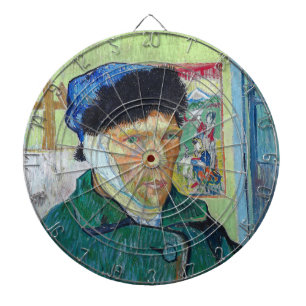 Vincent van Gogh - Zelfportret met verbonden oor Dartbord