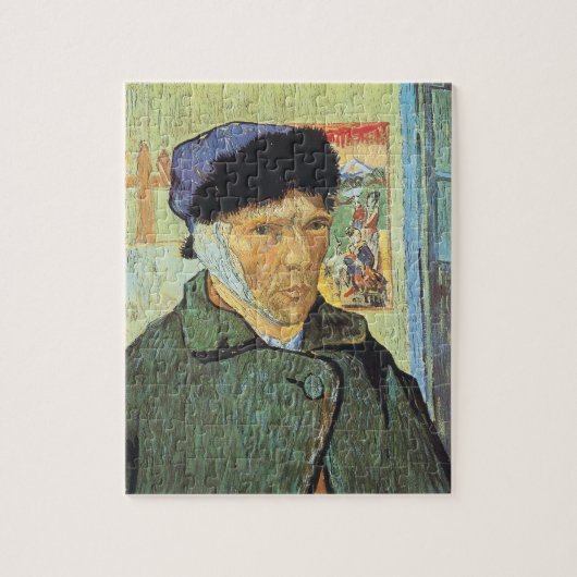 Vincent van Gogh - Zelfportret met verbonden oor Legpuzzel (Verticaal)
