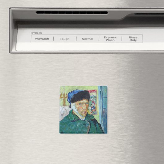 Vincent van Gogh - Zelfportret met verbonden oor Magneet (Insitu (Vaatwasser))