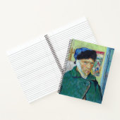 Vincent van Gogh - Zelfportret met verbonden oor Notitieboek (Binnen)