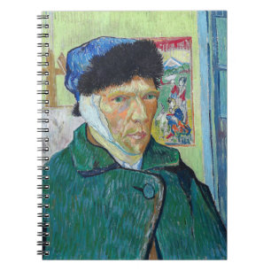 Vincent van Gogh - Zelfportret met verbonden oor Notitieboek