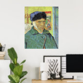 Vincent van Gogh, Zelfportret met verbonden oor, Poster (Thuiskantoor)