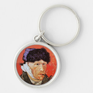 Vincent Van Gogh - Zelfportret met verbonden oor Sleutelhanger