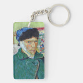 Vincent van Gogh - Zelfportret met verbonden oor Sleutelhanger (achterkant)