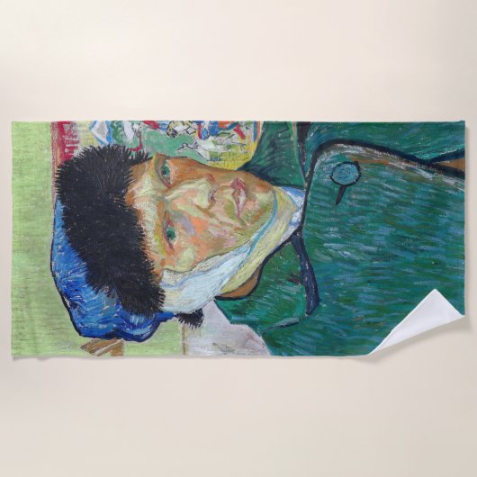 Vincent van Gogh - Zelfportret met verbonden oor Strandlaken (Voorkant)