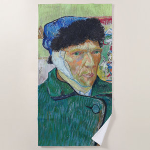 Vincent van Gogh - Zelfportret met verbonden oor Strandlaken