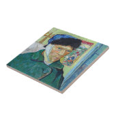 Vincent van Gogh - Zelfportret met verbonden oor Tegeltje (Zijkant)