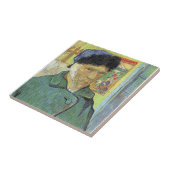Vincent van Gogh, Zelfportret met verbonden oor, Tegeltje (Zijkant)