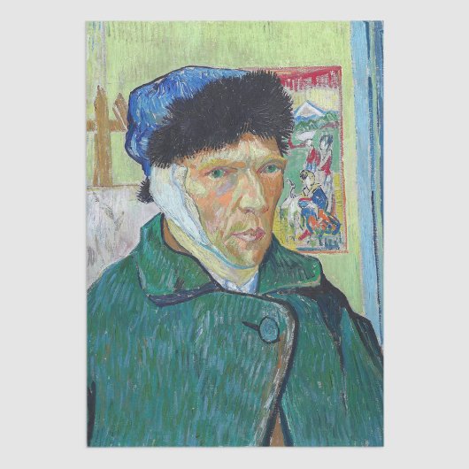 Vincent van Gogh - Zelfportret met verbonden oor Tissuepapier