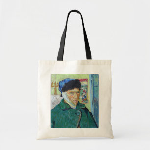Vincent van Gogh - Zelfportret met verbonden oor Tote Bag