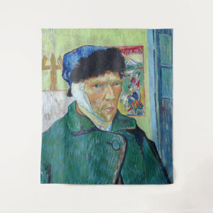 Vincent van Gogh - Zelfportret met verbonden oor Wandkleed