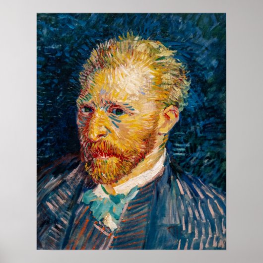 Vincent Van Gogh - Zelfportret Poster (Voorkant)